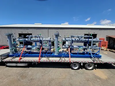 SKID MOUNTED PROCESS SYSTEM NACE MR0175 MATERIAL PPV CORP PERRIS CA